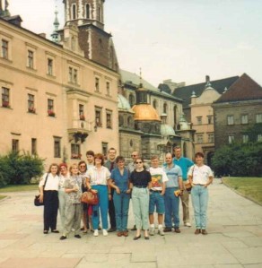 Jagiellonian University Study Group at Wawel Castle and Cathedral, Krakow, Poland, 1992