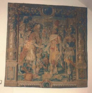 Tapestry in Wawel Castle, Krakow, Poland, 1992
