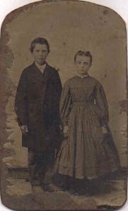 Wallace Briggs and Adelia (Staffin) Briggs, North Collins, New York, Possible Wedding Photo from Arranged Marriage, Circa 1840